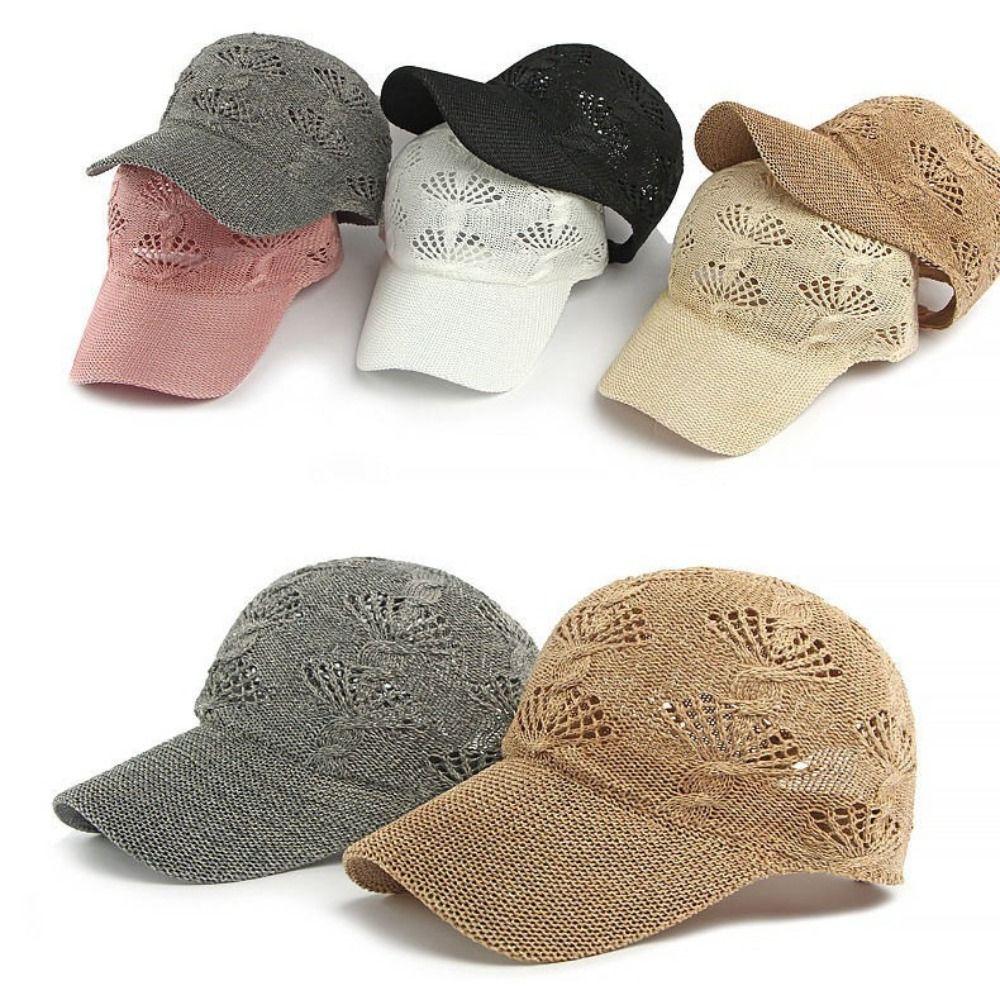 Casual Breathable Knit Hat Retro Adjustable Cap High Quality Mesh Hat Hiking Outdoor