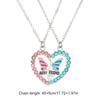 1 пара Набор necklaces дружбы Магнитный кулон-бабочка Цепочка на шею Подвеска в виде сердца-любовь Ключица Цепочка для лучших друзей