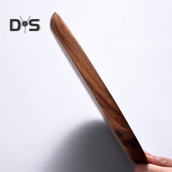 Деревянная подставка для торта и фруктов, круглый декоративный поднос для журнального столика с приподнятыми краями, кухонное сервировочное блюдо для вечеринок