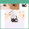 Adorable Cute Black Cat Animal Badge Brooch Creative Cartoon Design With Glossy Finish