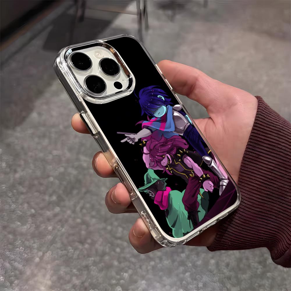 Чехол для телефона D-D-Deltarune для IPhone 17 Air 16 E 15 14 13 12 11 Plus Pro Max Гальванизированный Прозрачный Мягкий Чехол