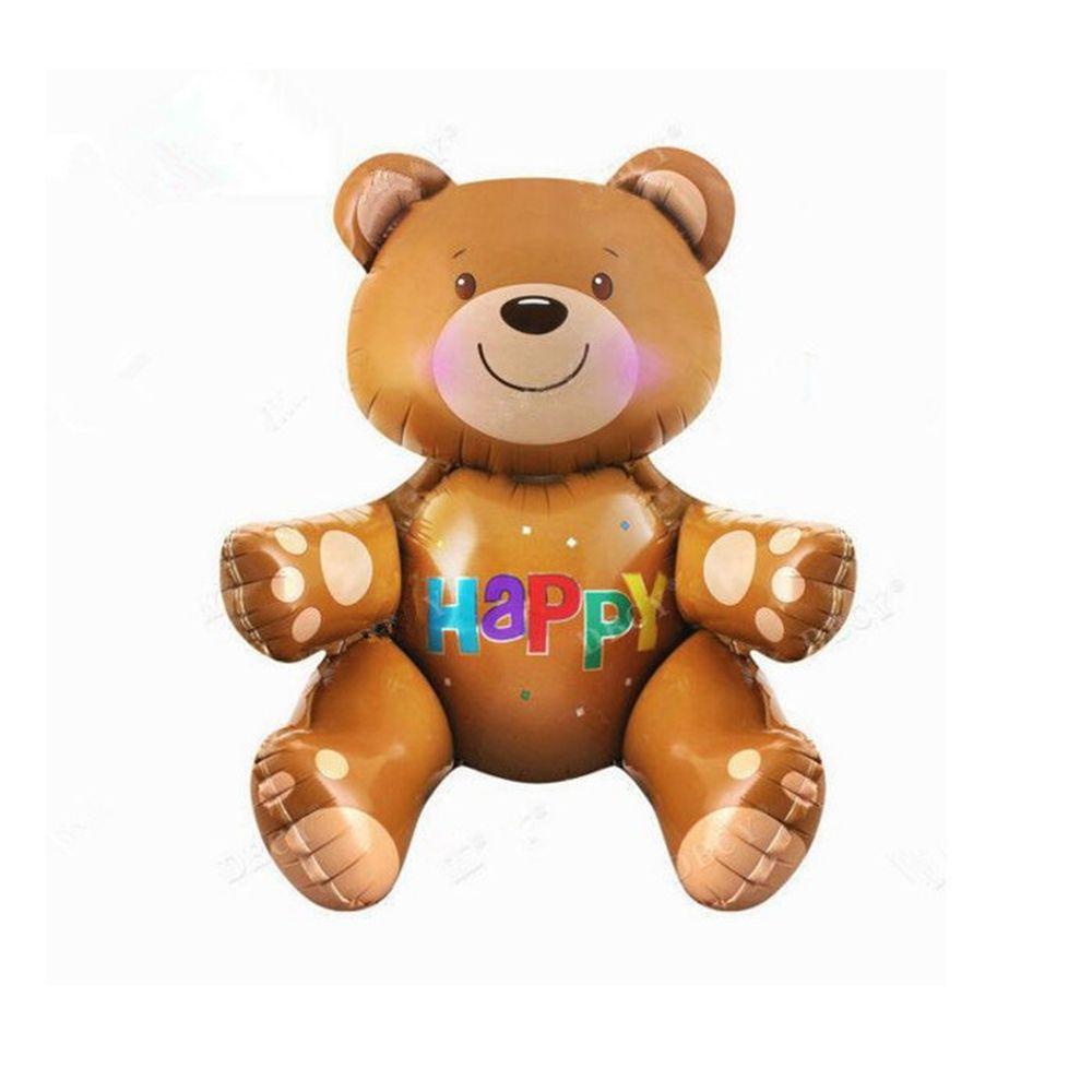 Boy Girl Day Love Bear Heart Inflatable Balloon Foil Balloons Party Supplies Decoration MIT