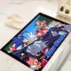 Custom 1Pc Retro Sonic Action Adventure Flannel Personalized Rug Non Slip Floor Mat Soft Carpet for Living Bedroom Office Home Decor Gift