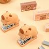Effortless Capybara Stapler Set Paper Binding Bookbinding Machine  Fixing Tools