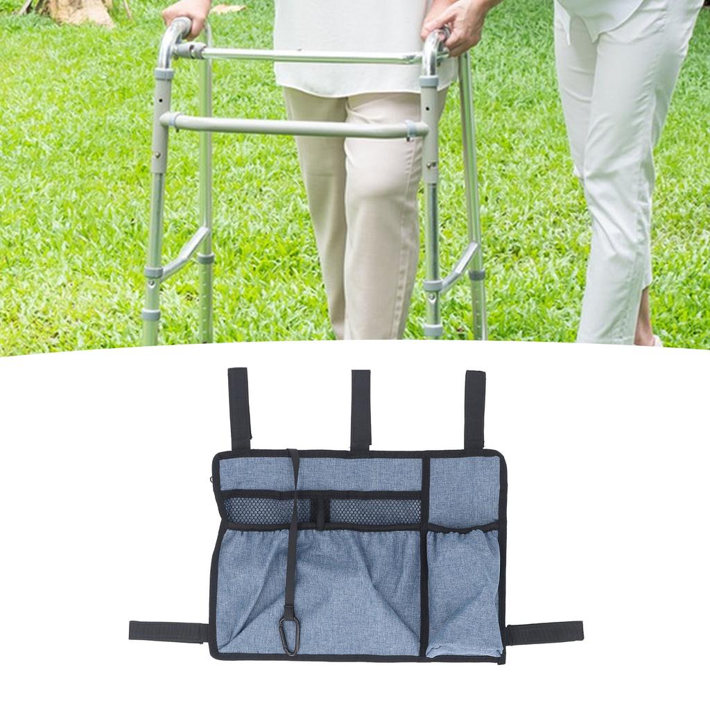 Подвесная сумка для инвалидной коляски, водонепроницаемая, портативная, подлокотник, боковое хранилище, сменные аксессуары