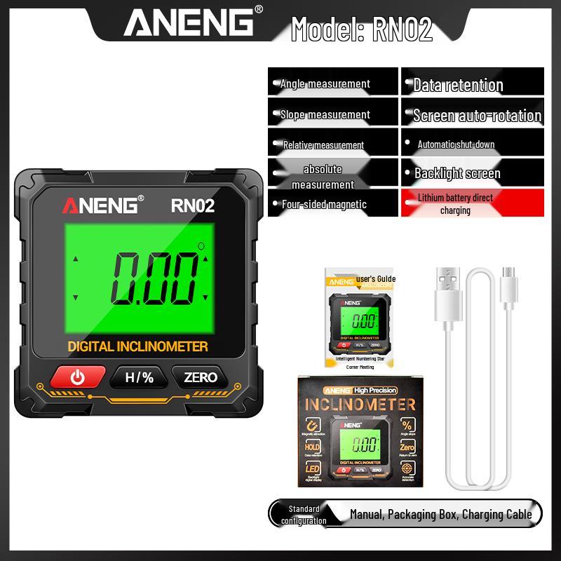 High-Precision Digital Laser Inclinometer and Leveling Tool