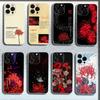 Чехол для телефона 'Красный Паучий Лилия Цветок Ада' Для iPhone 16,15,14,13,12,11 Plus,Pro,Max,XR,XS,X,Plus,SE,Mini Прозрачный Мягкий Чехол