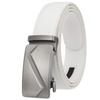 1Pcs Automatic Buckle Business Belt, Simple Men'S Automatic Buckle Belt Alloy Belt Ly36-35351-1