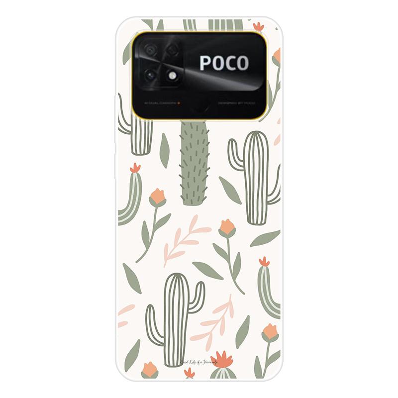 Для Xiaomi Poco C40 C 40 Чехол Мягкая силиконовая задняя крышка Мультяшный чехол для телефона Разнообразие