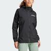 adidas Женская верхняя одежда Multi 2L Rain.Rdy Performance Jacket с капюшоном, черная, IV9835