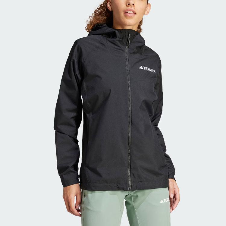 adidas Женская верхняя одежда Multi 2L Rain.Rdy Performance Jacket с капюшоном, черная, IV9835