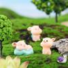Adorable Resin Pig Figurine For Car Decor And Desktop Ornaments Creative Cartoon