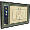A Medal Frame That Can Also Be Used As a Medal GT24 Donsu Dark Green and Medals with Small Medal Case 66 X 130 with Reinforced Acrylic Case, Type,