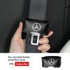 IYLCL1 Для Benz 1/2 шт. Крышка пряжки ремня безопасности автомобиля Кожаный защитник Противоударный чехол Аксессуары AMG Эксклюзивный W204 W222 W205 W203
