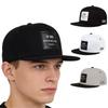 Плоская кепка-snapback №86 Бруклин Хип-хоп Бейсболка с кожаной нашивкой Регулируемый стритвеар Головной убор для повседневной носки