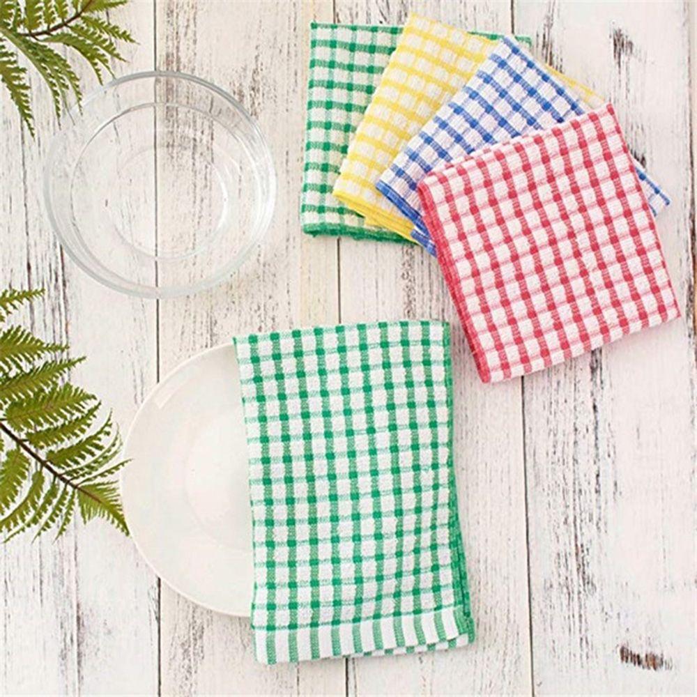 Kitchen Absorbent Non-stick Micro-fiber Terry Cotton Cleaning Cloth Tea Towel