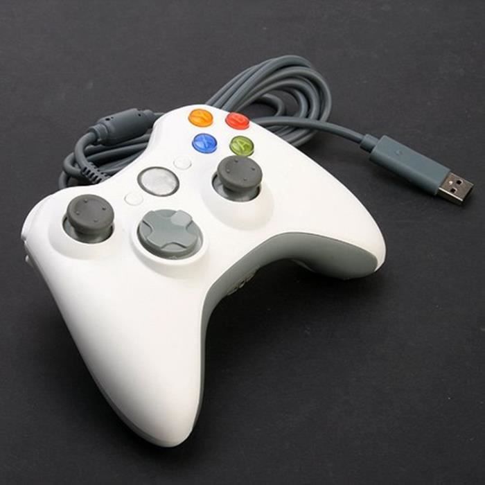 Геймпад - Microsoft - Xbox 360 - Проводной - Белый - Эргономичный