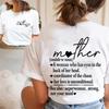 С Днем матери Графические футболки Женские Модные Мама Сердца Дизайн Футболки Подарок на День матери Футболка Мать Существительное Принт буквами Одежда