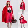 Halloween Costume Little Witch Maid Cosplay Outfit Red Hat Witch Cloak Dress