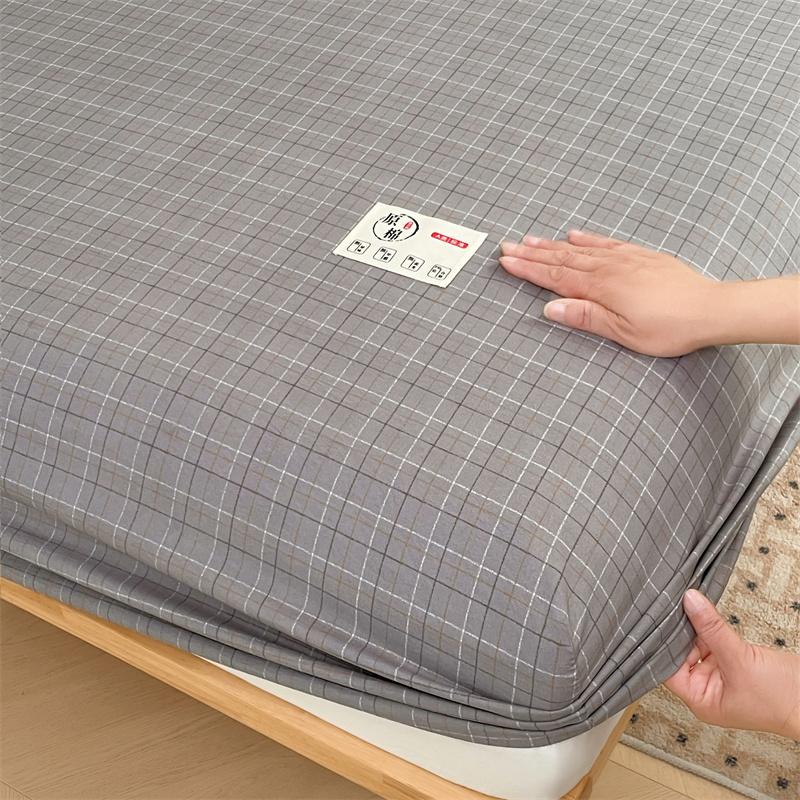 Однослойная простыня на подкладке из стираного хлопка и льна типа A Защитная простыня для матраса Simmons(Не включать наволочки)