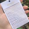 26 English Alphabet 3D Self-adhesive Nail Art Decal Sticker Word Small Letter Nail Tattoos Decal Stickers