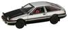 HJ64 164 Toyota Sprinter Trueno GT APEX (AE86) JDM Style Carbon Bonnet SilverBlack Finished Product