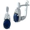 Silver Earrings with Natural Sapphire 1.875ct (1938782)