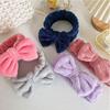 Soft Bow Make Up Hairband Coral Fleece Cosmetic Headbands Elastic Face Wash Headwear  Women