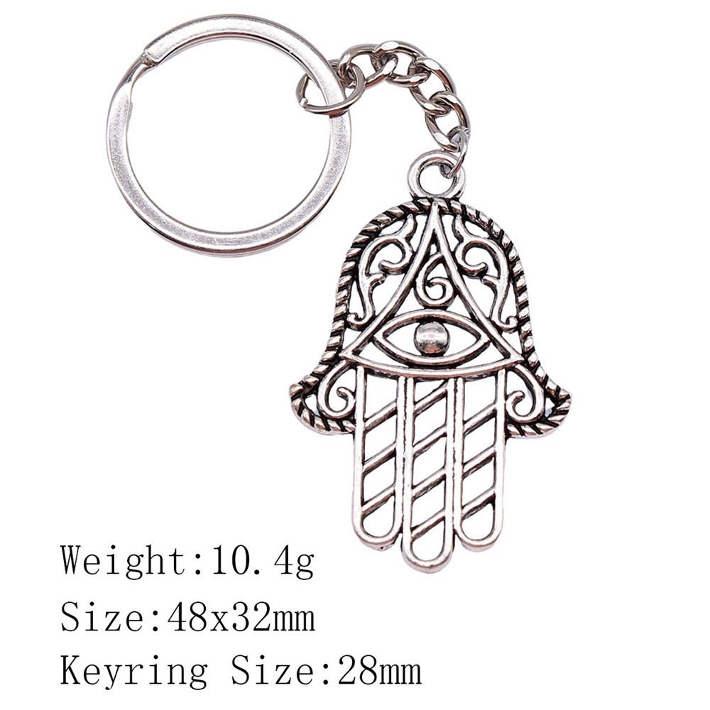 Брелок для ключей в виде сумки «Обратно в школу» с изображением руки Хамсы и глаза Гора, украшения для дома, крутой брелок