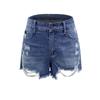 Летние женские шорты, удобные джинсовые шорты с бахромой и рваными ручными работами
