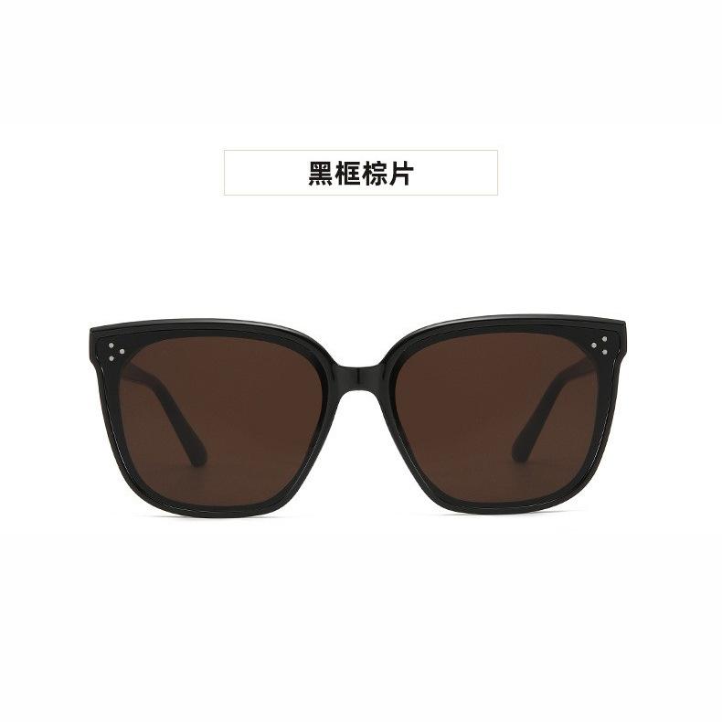 Gm Солнцезащитные очки Уличные оттенки Простые солнцезащитные очки Ретро солнцезащитный крем Защита от ультрафиолета Солнцезащитные очки Женские