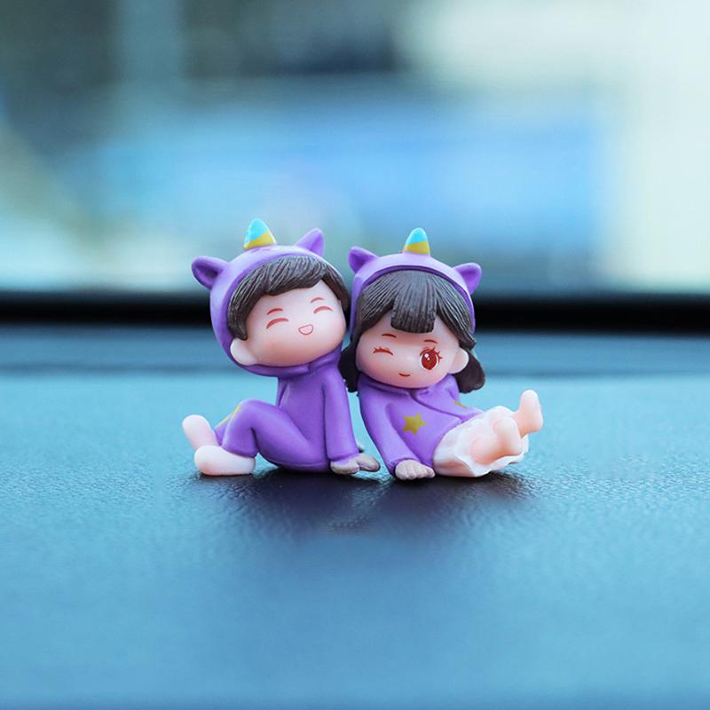 Милые креативные мультяшные украшения для автомобиля, украшения для центральной консоли автомобиля, аксессуары для салона автомобиля