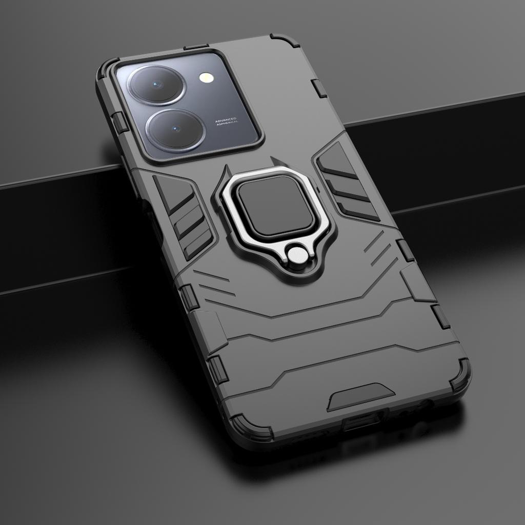 For Vivo X90 V27 V29 IQOO 11 Pro Y35 Y22S Y16 Y36 Y27 V27E V29 Z7 Z7X Y52 Y72 4G 5G Case Shockproof Hard Ring Stand Phone Case Back Cover