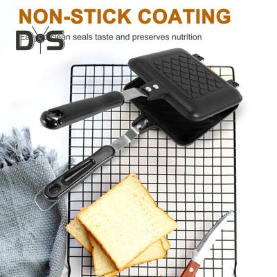 Сэндвичница Вафельница Алюминиевая Сковорода с Антипригарным Покрытием Двусторонняя Сковорода Для Гриля Стейков Кухонный Гаджет Для Вафель Стейков Десертов