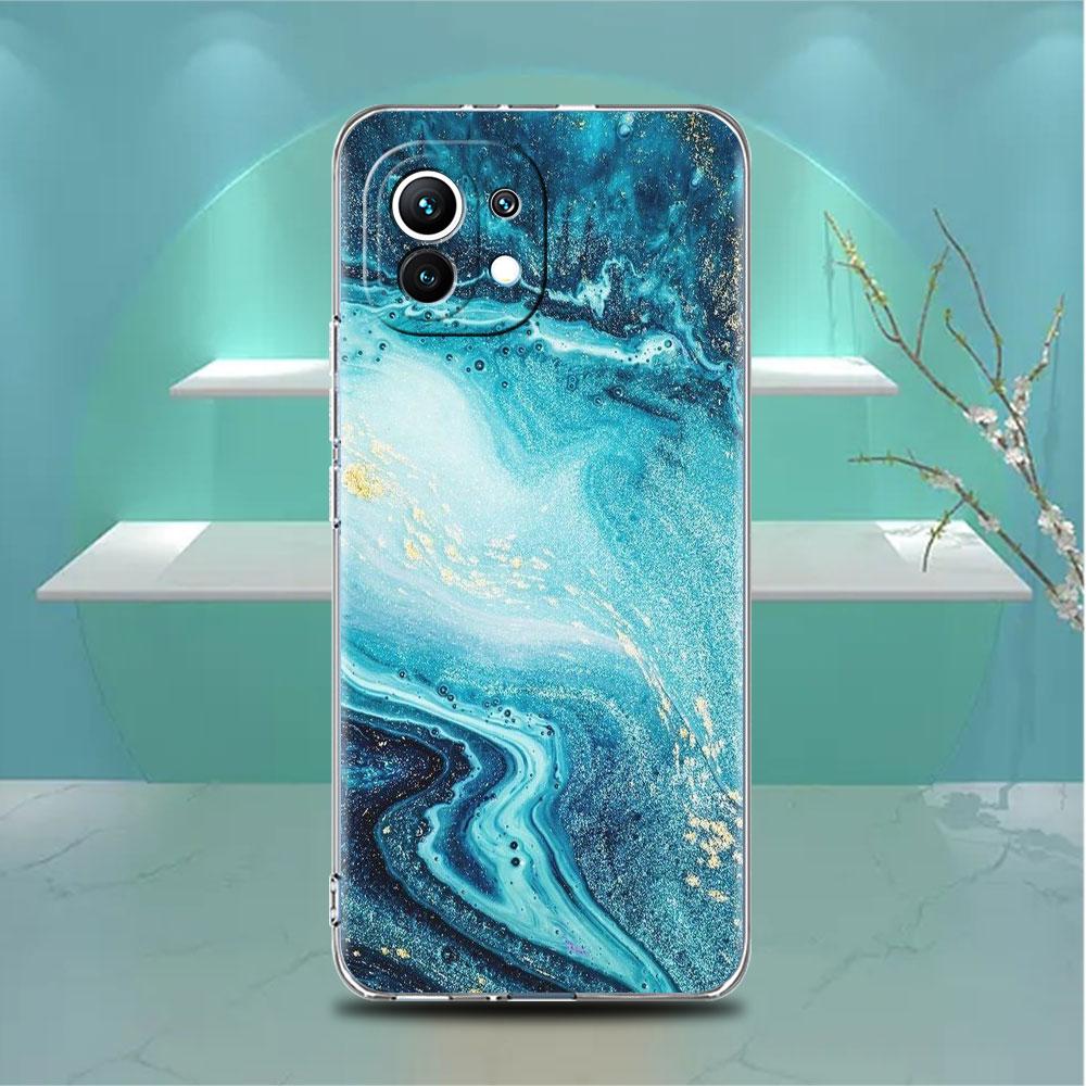 Прозрачный чехол для Xiaomi Mi Poco X3 NFC M3 Pro F3 F1 11 Lite 12 Note 10 11T 9T Прозрачный чехол для телефона с мраморным узором Роскошный крутой