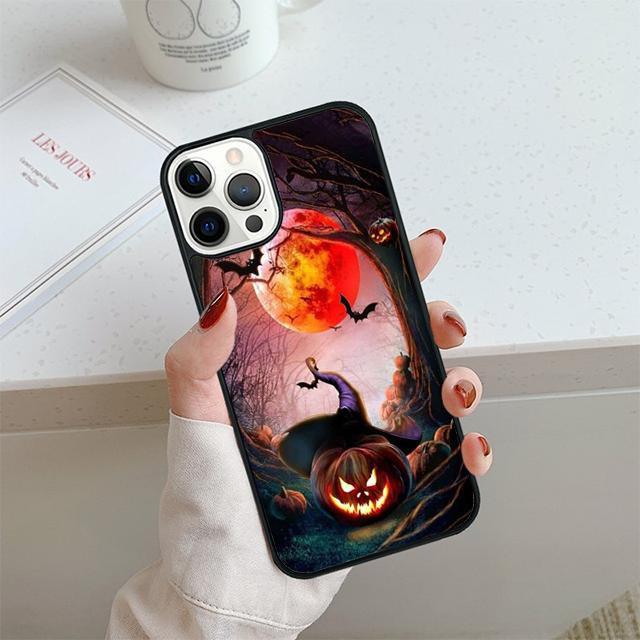 Чехол на Хэллоуин для iPhone 17 Air 14 15 16 13 12 Чехол для Apple 14 15 16 Pro Max 6S Plus Coque
