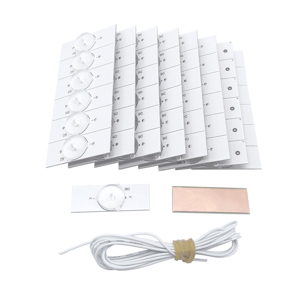 3V SMD лампы с оптическими линзами Fliter для ремонта светодиодных телевизоров 32-65 со светодиодной проволокой 2M