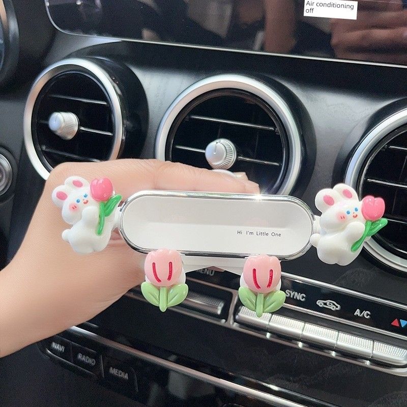Car Phone Navigation Holder, Car Mount, Cartoon Car Air Vent Phone Navigation Fixed Support Stand