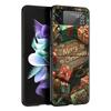 Merry Christmas Hard PC Phone Case For Samsung Galaxy Z Flip 7 6 5 4 Black Cover For Galaxy Z Flip 3 Foldable Fundas Shell Capas