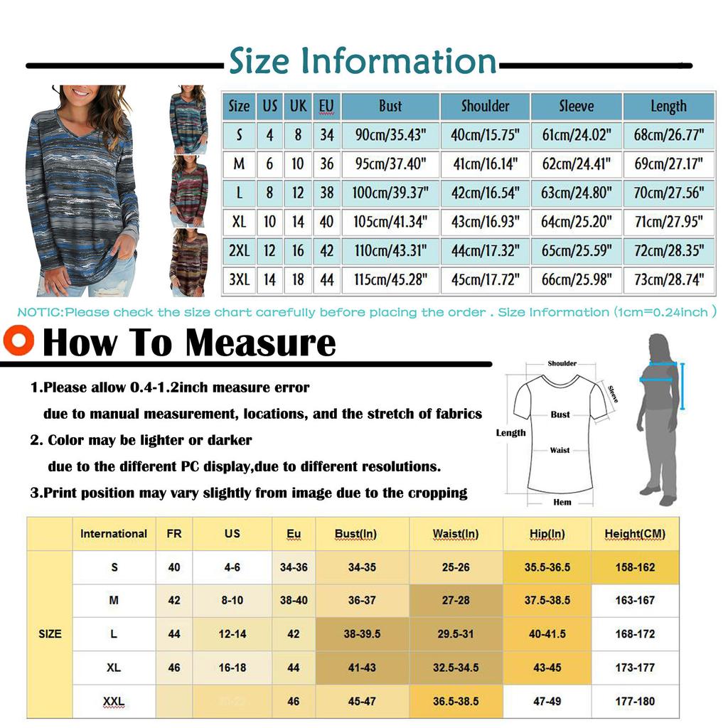 Женская модная свободная повседневная футболка с v-образным вырезом и длинными рукавами с принтом