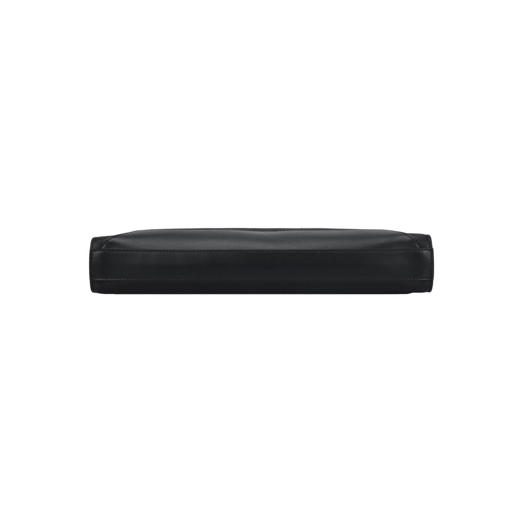 Montblanc Серия 3.0 Стиль Логотип бренда Однотонный Застежка-молния Ультратонкая Кожаная Ручная Сумка Наплечная Сумка Через Плечо Портфель Мужские сумки Черный 129962