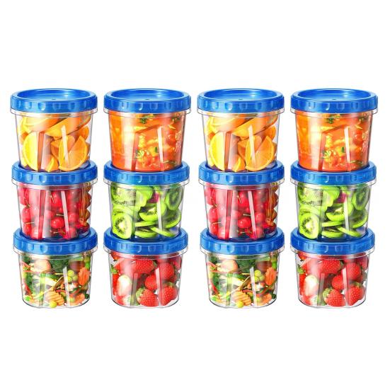 Контейнеры для хранения продуктов Штабелируемый герметичный ящик для хранения с закручивающейся крышкой Не содержат БФА