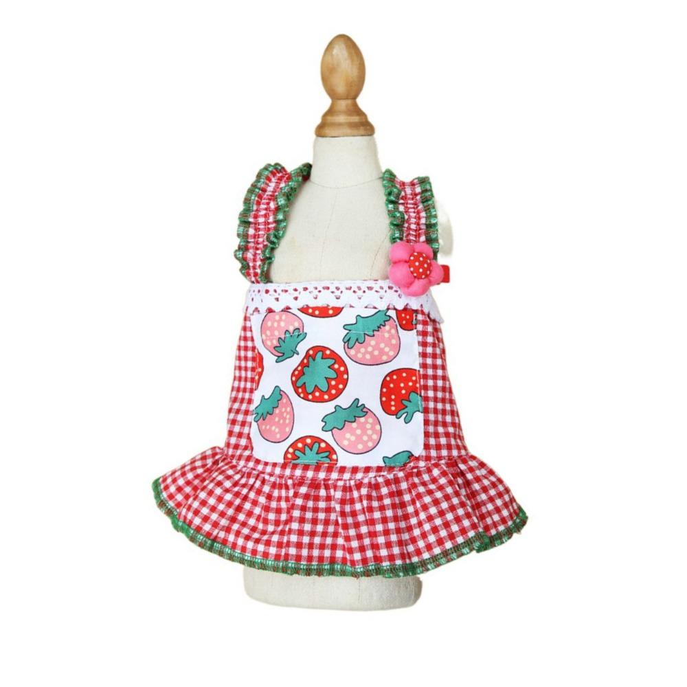 Хлопковое летнее платье для собак, мягкое платье для питомцев, юбка, платье для щенков йоркширского терьера, кошка