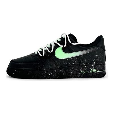 Air Force 1 Low Нескользящие Устойчивые к истиранию Низкие Кеды для скейтборда Женские Черно-зеленые DD8959-001(Команда317-)