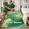 Crystal Velvet Rug Custom Name Text, Soft Non Slip Floor Mat Home DecorSporting CP
