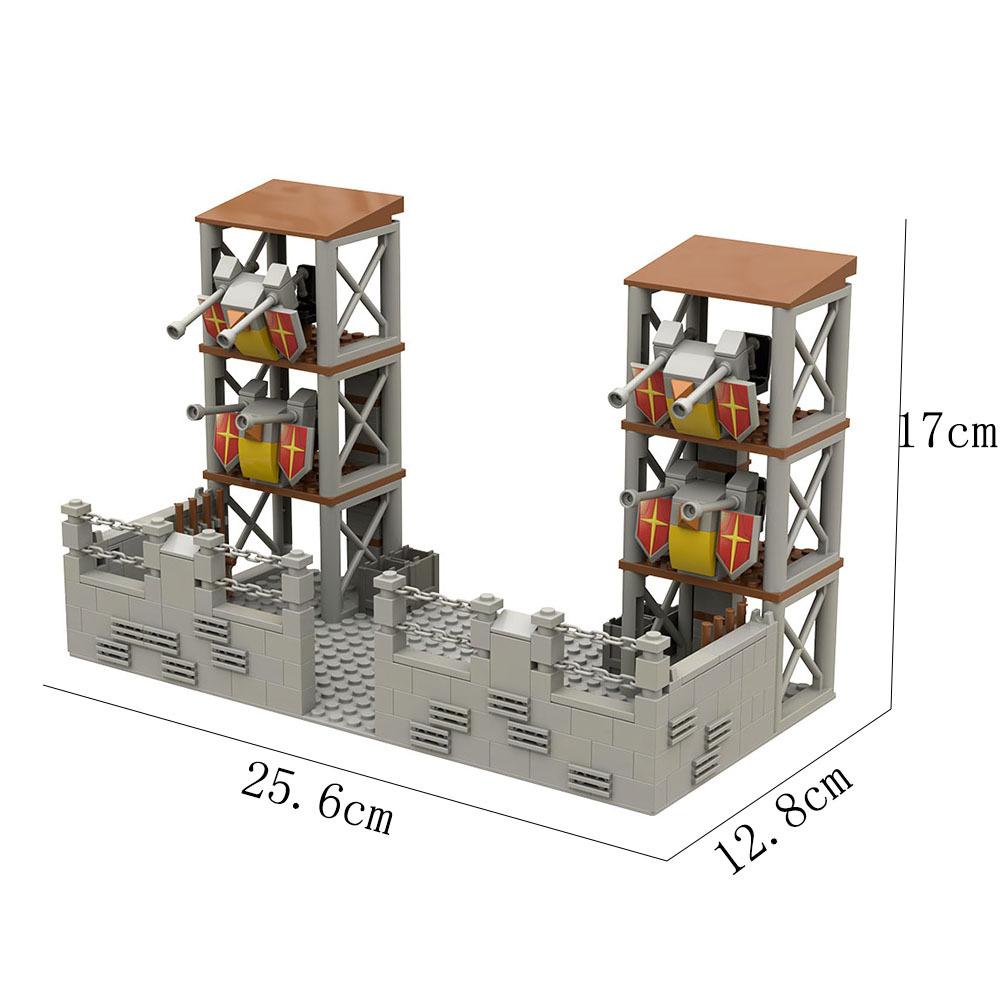Конструктор Moc 3D Базовая Технология Кирпичи Поднятая Базовая Пластина Для Наборов Замков Креативная Витрина Модель Турели Игрушки Подарки Детям