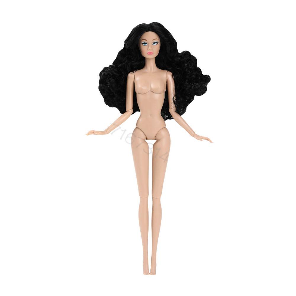 Centre-parted Curl 1/6 Doll Model Multi-skin Action Figure Body Supermodel Nude Doll Children Gift