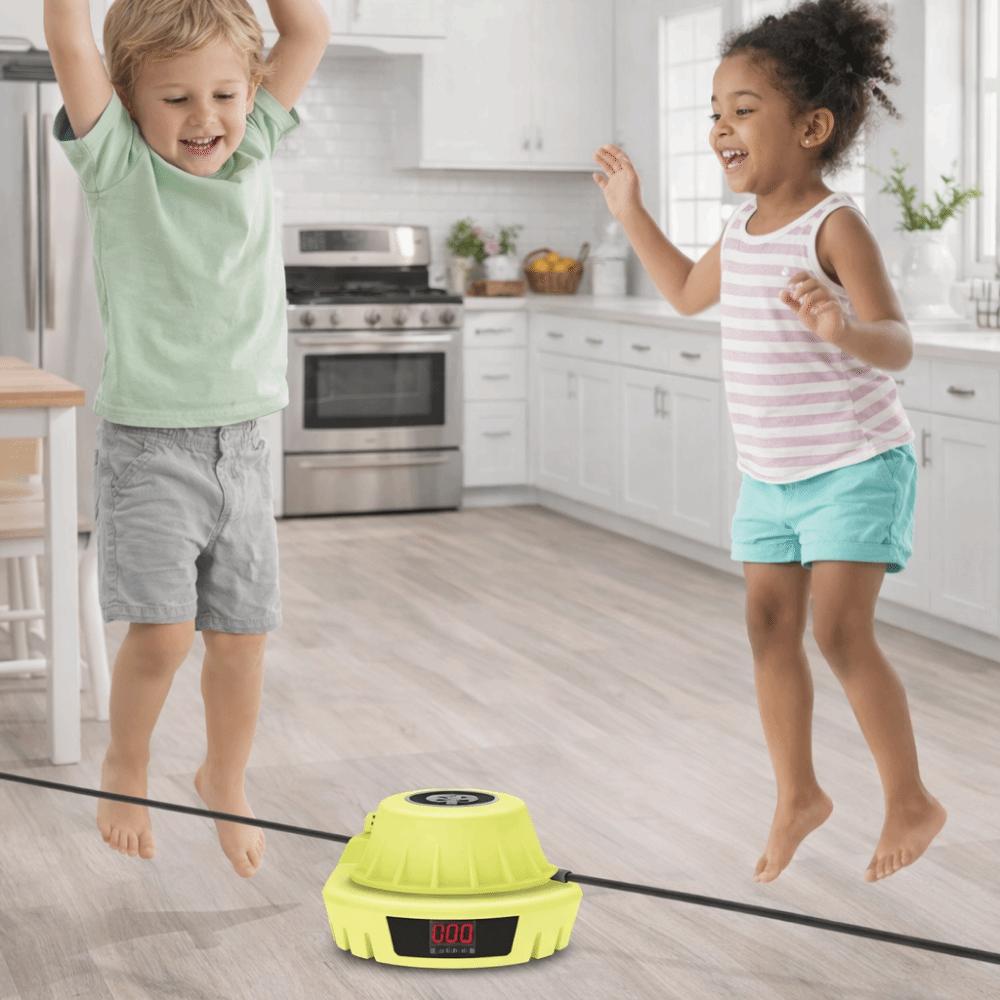 LED Display Electric Jump Rope Remote Control Automatic Jump Rope Smart Skipping Machine Home Gym