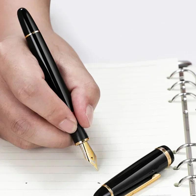 1/5 шт. Перьевая ручка JINHAO X850 Черный корпус Золотой зажим Перо EF/F/M Ираурита для письма Офисные Школьные принадлежности Канцелярские товары