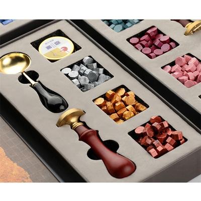 Набор штампов для сургучной печати «сделай сам», комплект съемных ложек для штампов, набор уплотняющих бусин, конверт, свадебная упаковка, подарки, открытка